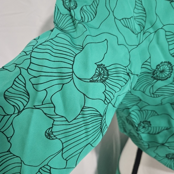 The Kooples Vibrant Green Floral Midi Dress - Picture 10 of 14